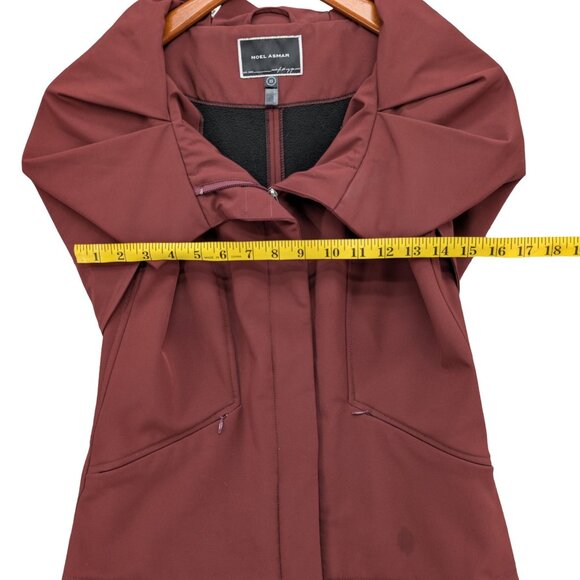 Noel Asmar Equestrian Riding Vest Womens Brick Red Hooded Full Zip Size XS - Picture 10 of 14